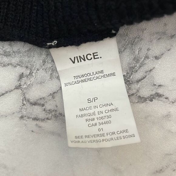 Vince Black Wool Cashmere Blend Sweater Vest S - Picture 5 of 5